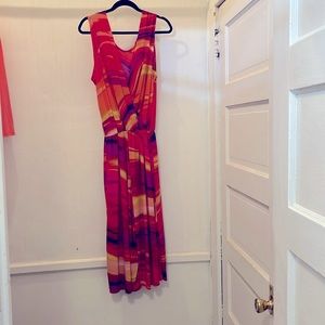 Great one piece, Capri length jumpsuit, bright, abstract, design